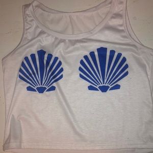 Mermaid Shell Crop Top (BUNDLE ONLY)